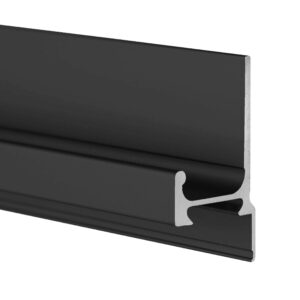 Uchwyt nakładany SYMA32 w kolorze czarny mat wyróżnia się innowacyjnym montażem CLIP-SYSTEM, który ułatwia montaż uchwytów profilowych.