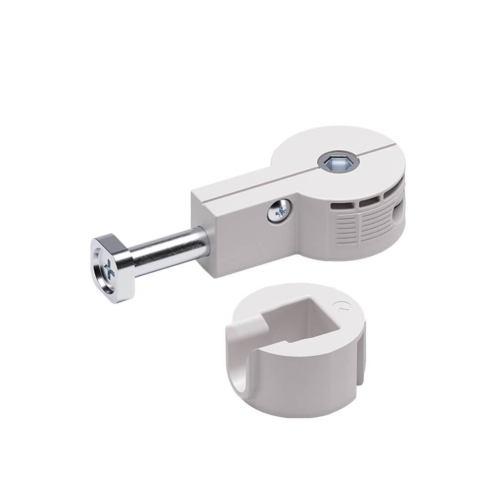 Złącze meblowe QUICK 8X64 mm, firmy Italiana ferramenta służy do poziomego łączenia dwóch blatów lub płyt o grubości minimum 25 mm.